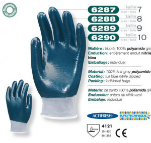 Manusi protectie rezistente la ulei pentru mecanici imersate in nitril