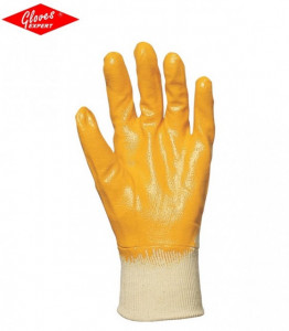 Manusi protectie imersate in nitril galben