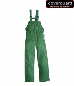 Pantaloni cu pieptar din poliester hidrofobizat cu PVC