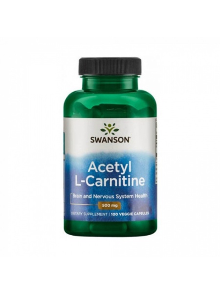 Acetyl L-Carnitine - L-Carnitina 500 mg 100 caps Energie Pentru Creier, Tratament Encefalopatie Dementa