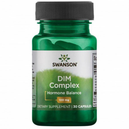 DIM Complex 100 mg - 25% BioDIM 30 caps, Antioxidant, Diindolilmetan Modulator Endocrin