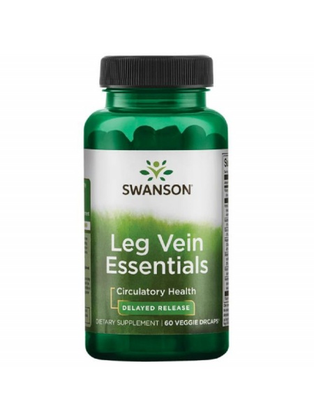 Leg Vein Essentials Delayed Release - Esentiale Pentru Picioare ''Obosite'' 60 capsule DRcaps Swanson