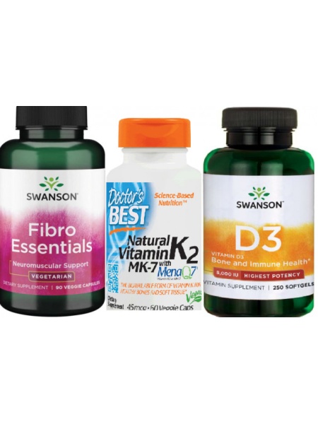 Pachet Neuromodulator Sistem Neuromuscular Fibromialgie Scleroza Fibro Essential Vitamina D3 K2 Mena Q7