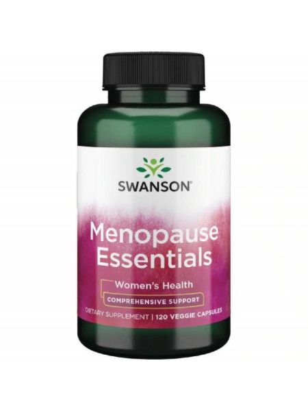 Menopause Essentials - Capsule Esentiale pt Usurarea Simpromelor in Menopauza si Premenopauza 120 capsule Swanson