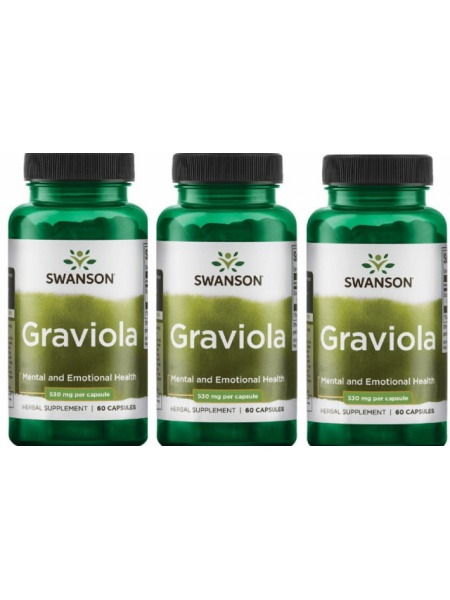 Pachet 3x Graviola Annona Muricata 180 capsule Livrare Gratuita