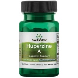Huperzine A - Huperzina 200 mcg Imbunatateste Radical Memoria, Concentrarea si Sustine Functiile Creierului 30 capsule Swanson
