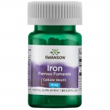 Iron Ferrous Fumarate ~ Fumaratul de Fier 18 mg 60 capsule Swanson