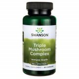 Triple Mushroom Complex- Complex de 3 ciuperci 600 mg 60 capsule Swanson