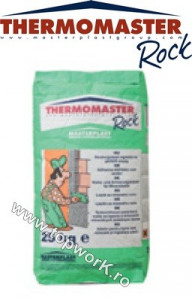 Adeziv pentru lipire vată minerală bazaltică şi masă de şpaclu THERMOMASTER ROCK 25 kg