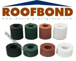 Banda de aerisire perforata pentru acoperis - ROOFBOND 10cm x 5m - alb