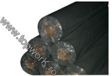 Folie lata din PE neagra 12m