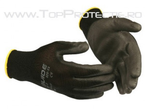 Manusi protectie mecanici montatori PU negre Guide526