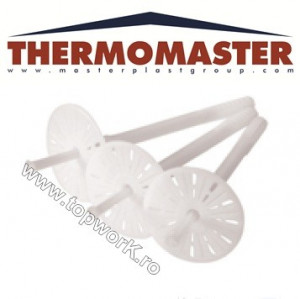 Diblu cu rozetă din polipropilenă, întărită cu fibră THERMOMASTER D-PLUS 200mm 250 buc