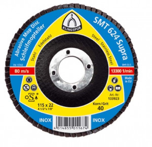 Disc lamelar frontal SMT 624 SUPRA GR 36 - 120 KLINGSPOR 100X16