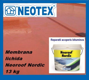 Hidroizolatie acoperis bloc peste membrana bituminoasa Neoroof Nordic UV
