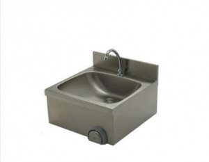 Lavoar din inox cu comanda la genunchi 500x500mm
