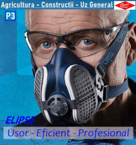 Masca de praf cu filtre detasabile Elipse PRO - din august