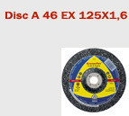 Disc de debitare A 46 Extra 125x1.6 Klingspor
