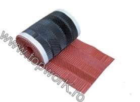 Banda de ventilatie de aluminiu perforata ROLL-O-MAT 280 - negru