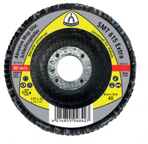 Disc lamelar frontal SMT 619 EXTRA GR 40 - 80 KLINGSPOR 115X22.23