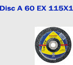 Disc subtire pentru taiat teava metal A 60 extra 115x1 Klingspor