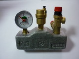 Grup siguranta si masura CALEFFI 1,5 bar, 2 supape, aerisitor automat, manometru