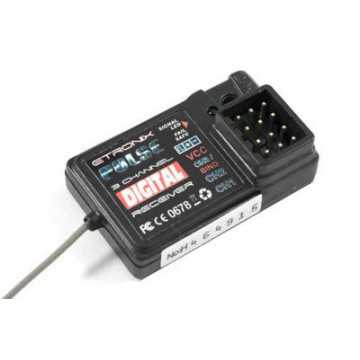 Receptor (Receiver) cu 3 canale Etronix Pulse 2.4ghz - pentru radiocomanda Pulse EX2 Sport 2(ET1060)