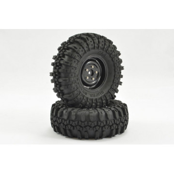 Set roti crawler Fastrax SWAMPER 1.9" Ø118mm, jante negre