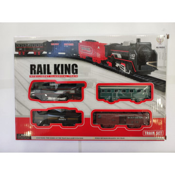 Tren electric cu sine pentru copii
