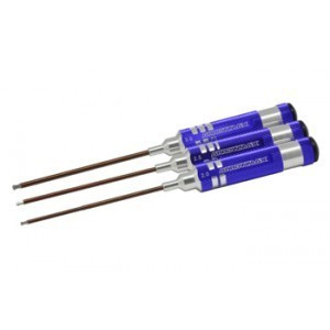 Set de surubelnite de precizie imbus-bila :set 3 buc - 2/ 2,5/ 3mm