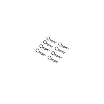 Cleme mici pentru caroserie automodele 1/10, culoare neagra (6buc.)