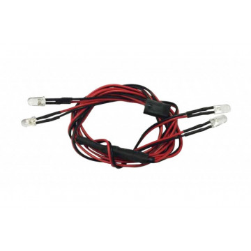 Set instalatie lumini cu LED-uri albe+rosii pentru automodele