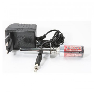Incalzitor bujii Robitronic pentru automodele nitro, 2000 mAh