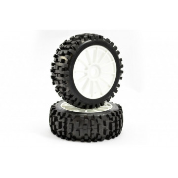 Roti automodele buggy 1/8, cu cauciucuri "Rock Block" si jante 12 spite, Fastrax
