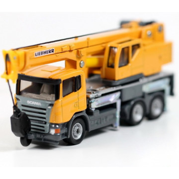 Macheta Camion cu macara cu brat telescopic SIKU, scara 1/87