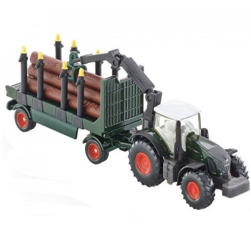 Macheta Tractor Fendt cu remorca, scara 1:87, SIKU