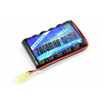 Acumulator NiMh 2000 mAh 7.2V flat pack, cu conector minia Tamiya