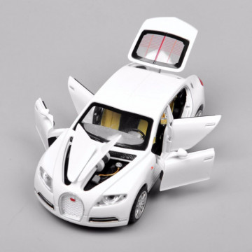 Macheta Bugatti 16C Galibier diecast metal- Alb