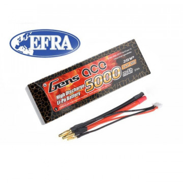 Acumulator LiPo Gens ace 5000mAh 7.4V 50C aprobat EFRA/ROAR