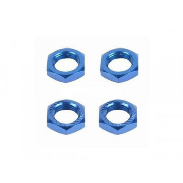Piulite hexagonale pentru roti, culoare albastra- 4 buc