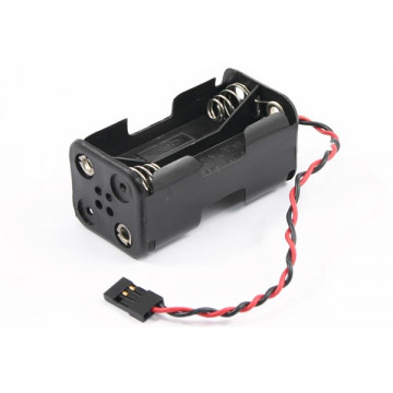 Suport receptie baterii 4xAA Etronix, pentru automodele nitro, cu conector futaba