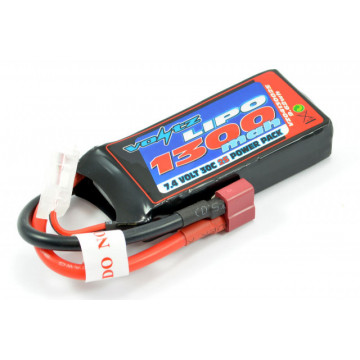Acumulator Lipo 2s 1300 mAh 30C softcase Voltz, conector Deans