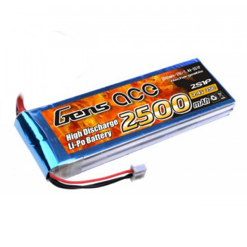 Acumulator LiPo Gens Ace 2500mAh 7.4V 25C 2S1P