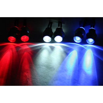Faruri LED Fastrax albe cu suport si alimentare din receptor