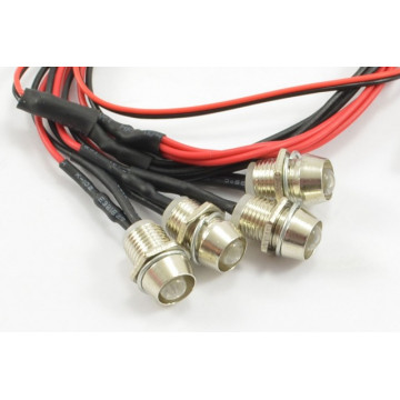 Lumini LED Masini cu telecomanda, albe, 4 buc