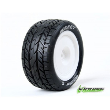 Set Anvelope Louise RC E-Rocket Buggy 1/10 Spate 4WD Soft (Kyosho)