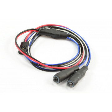 Kit 2 Led-uri Angel Eyes Albastre cu fir si intrerupator pentru automodele