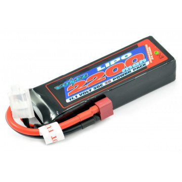 Acumulator Lipo 3s 11.1V 2200 mAh 30C softcase Voltz, conector Deans