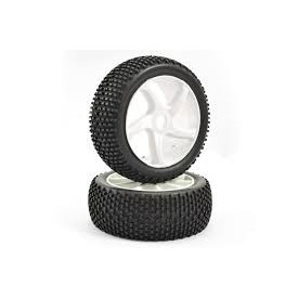 Roti Fastrax buggy premontate cu banda de rulare profil H, scara 1/8-set 2 buc