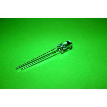 Led 5mm cu lumina verde si lentila transparenta